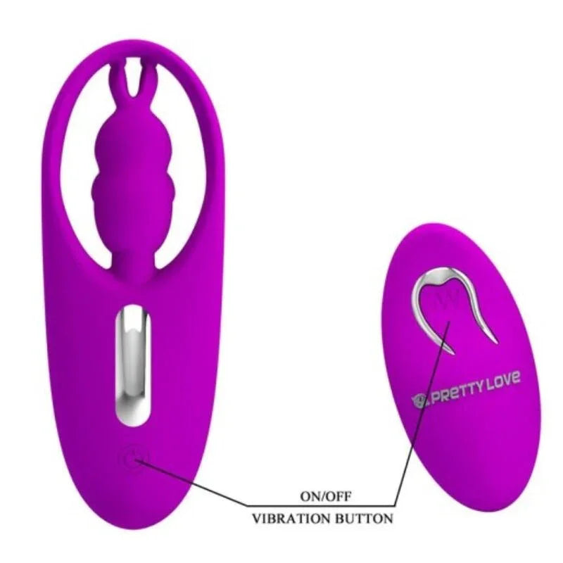 PRETTY LOVE - WILD RABBIT ESTIMULADOR PARA BRAGUITA CON CONTROL REMOTO LILA - Nuvica