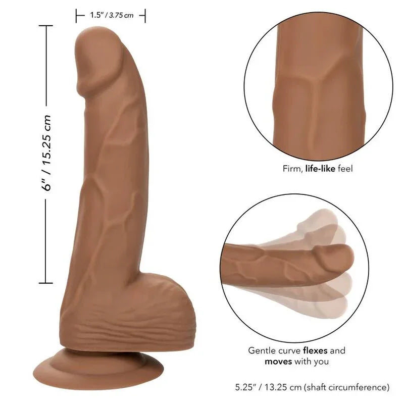 CALEXOTICS - SILICONE STUDS 15.24 CM BROWN - Nuvica