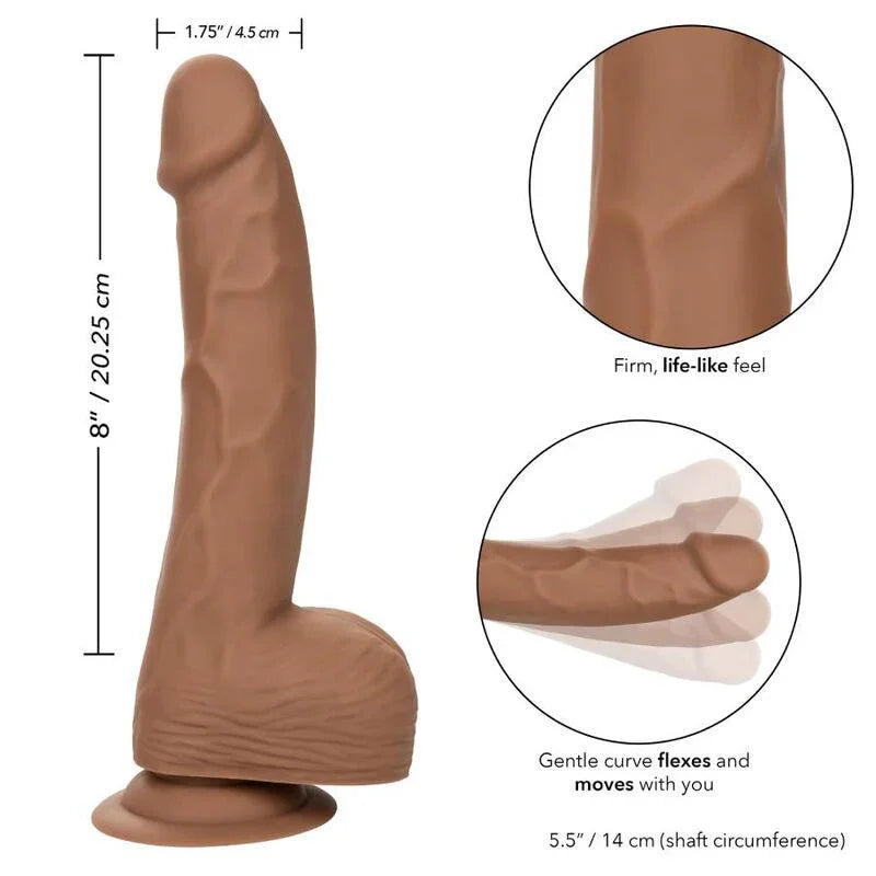 CALEXOTICS - SILICONE STUDS 20.32 CM BROWN - Nuvica