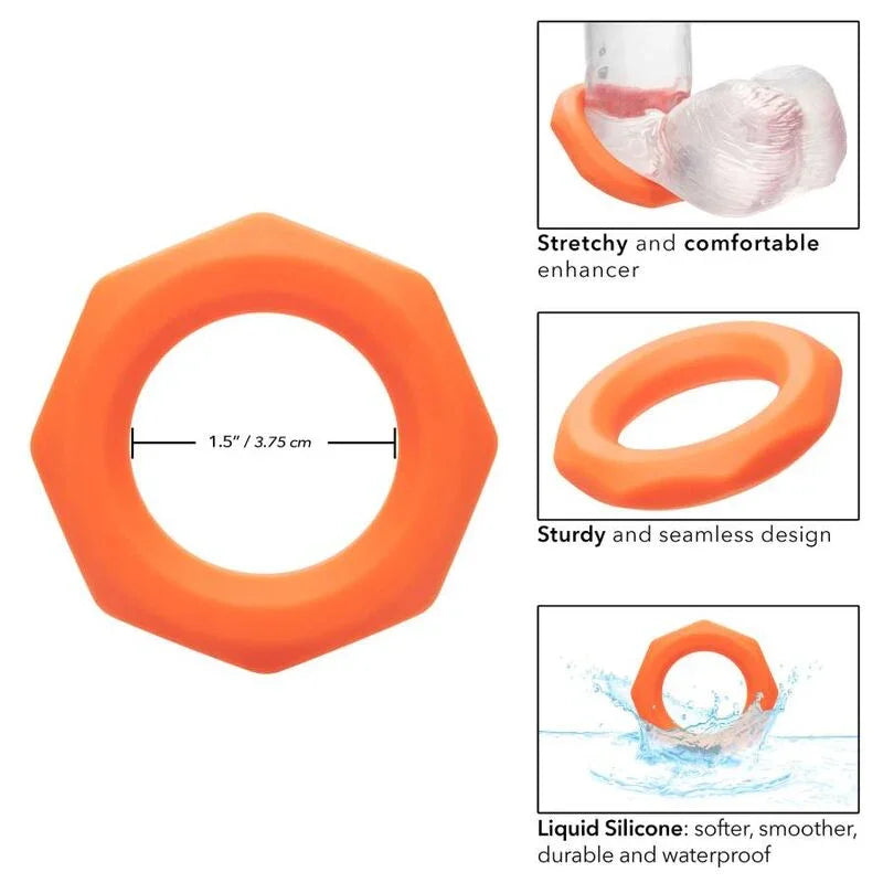 CALEXOTICS - ALPHA SEXAGON RING NARANJA - Nuvica