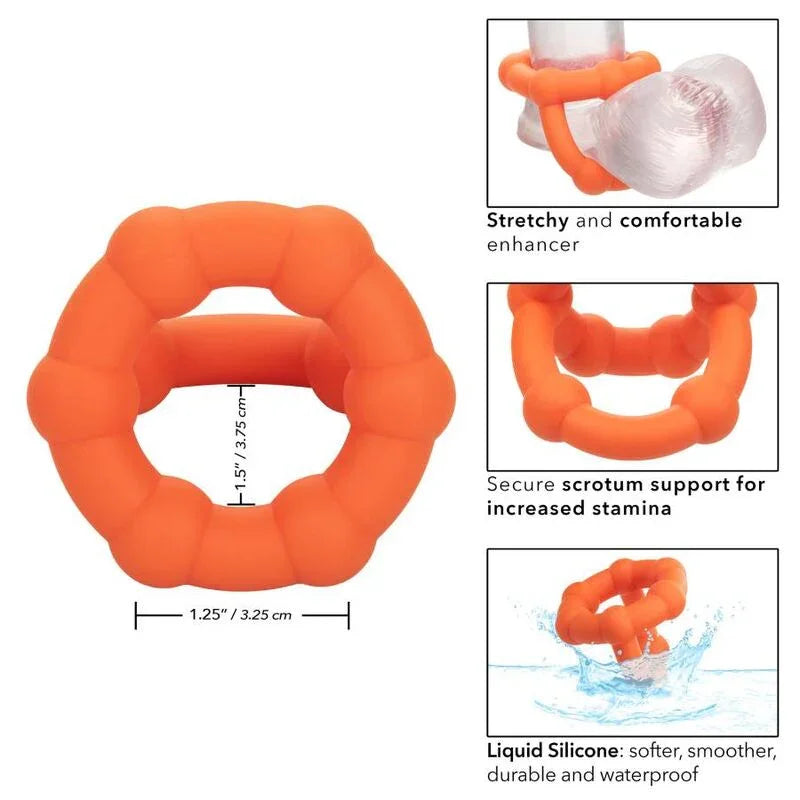 CALEXOTICS - ALPHA ALL STAR RING NARANJA - Nuvica