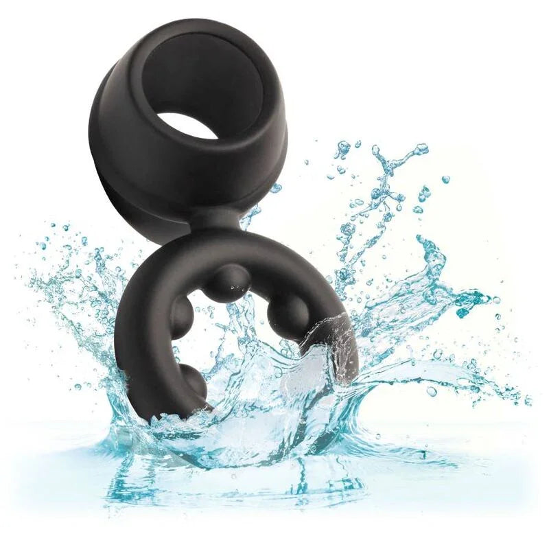 CALEXOTICS - ALPHA DUAL MAGNUM RING NEGRO - Nuvica