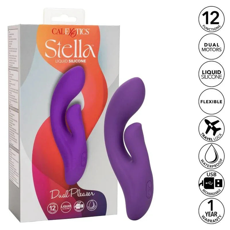 CALEXOTICS - STELLA DUAL PLEASER VIOLETA - Nuvica