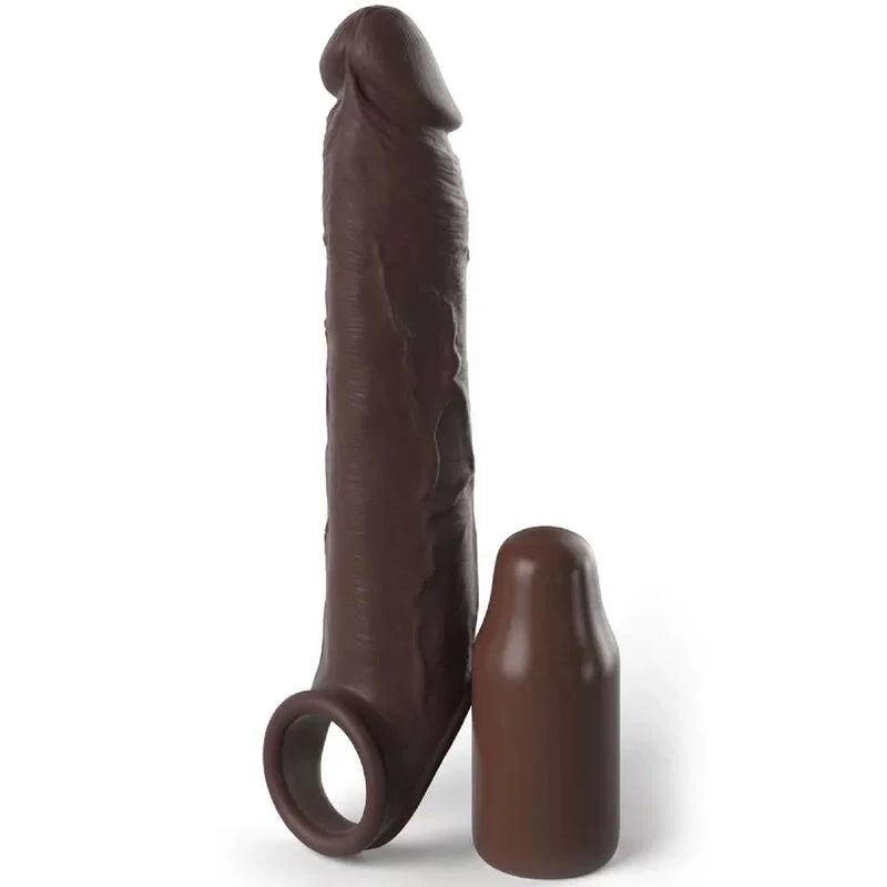 FANTASY X- TENSIONS - PIPEDREAMS EXTENSION W STRAP 17,78 CM BROWN - Nuvica
