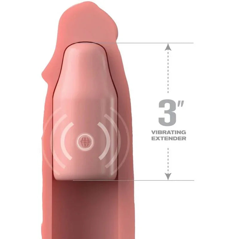 FANTASY X- TENSIONS - PIPEDREAMS SLEEVE 22,86 CM + 7,62 CM PLUG REMOTE SKIN - Nuvica