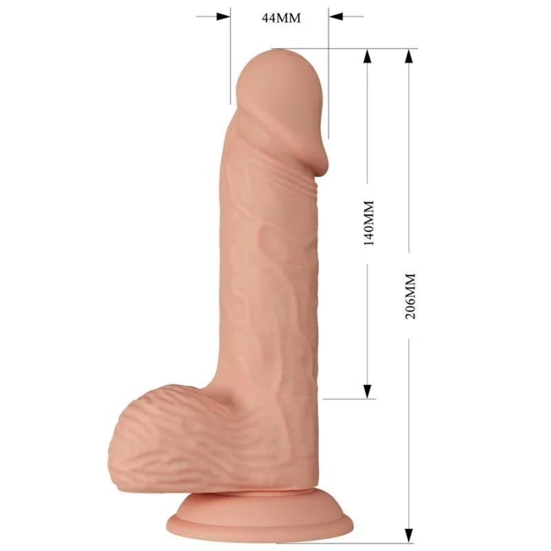 BAILE - BEAUTIFUL ENCOUNTER CATOBLEPAS DILDO REALÍSTICO FLEXIBLE 20.6 CM NATURAL - Nuvica
