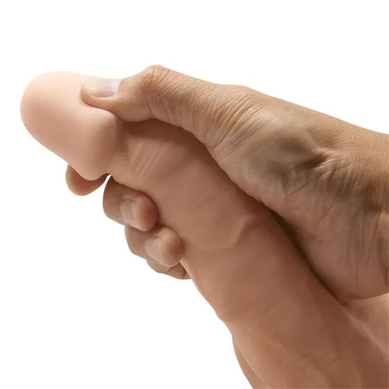 BAILE - BEAUTIFUL ENCOUNTER BAHAMUT DILDO REALÍSTICO FLEXIBLE 21.8 CM NATURAL - Nuvica