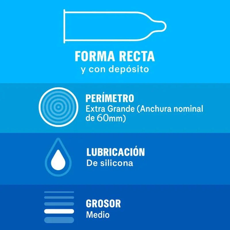 DUREX - NATURAL XL 12 UNIDADES - Nuvica