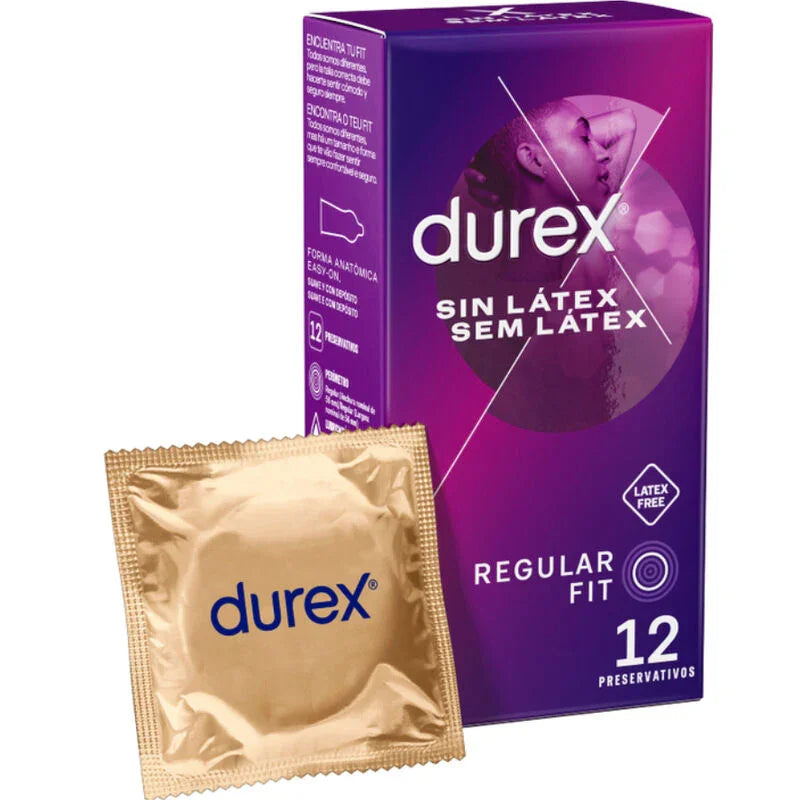 DUREX - PRESERVATIVOS SIN LATEX 12 UNIDADES - Nuvica