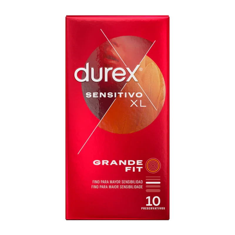 DUREX - PRESERVATIVOS SENSITIVO XL 10 UNIDADES - Nuvica