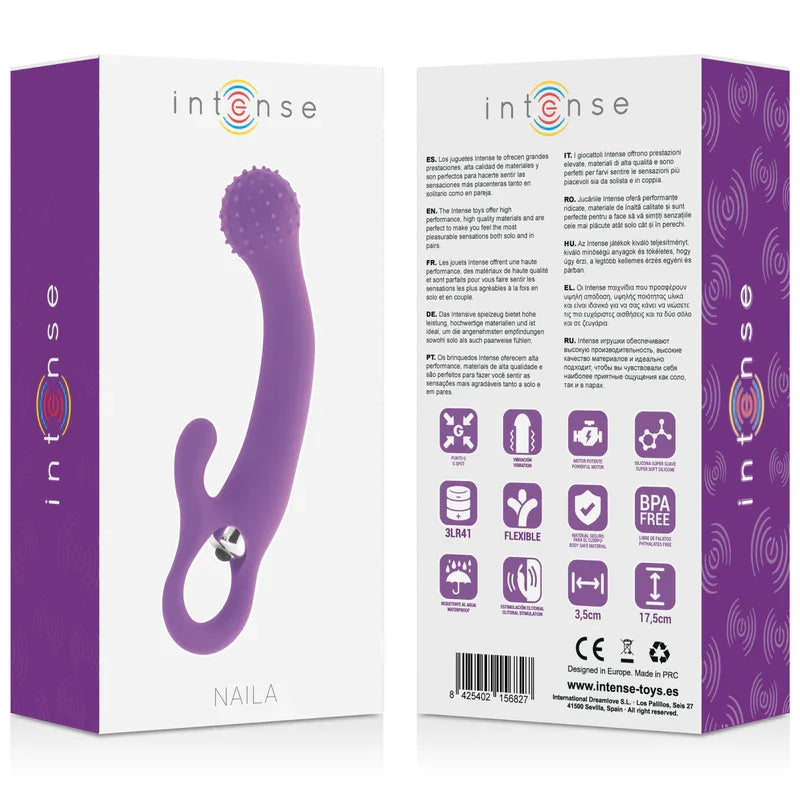 INTENSE - NAILA VIBRATING SILICONE LILA - Nuvica