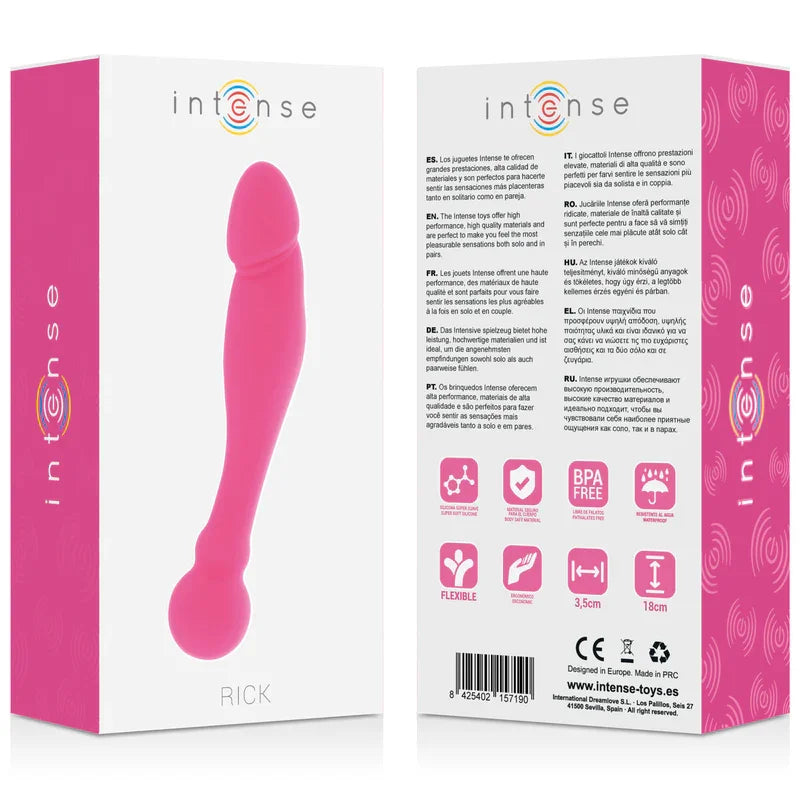 INTENSE - SILICONE RICK DUAL ROSA - Nuvica