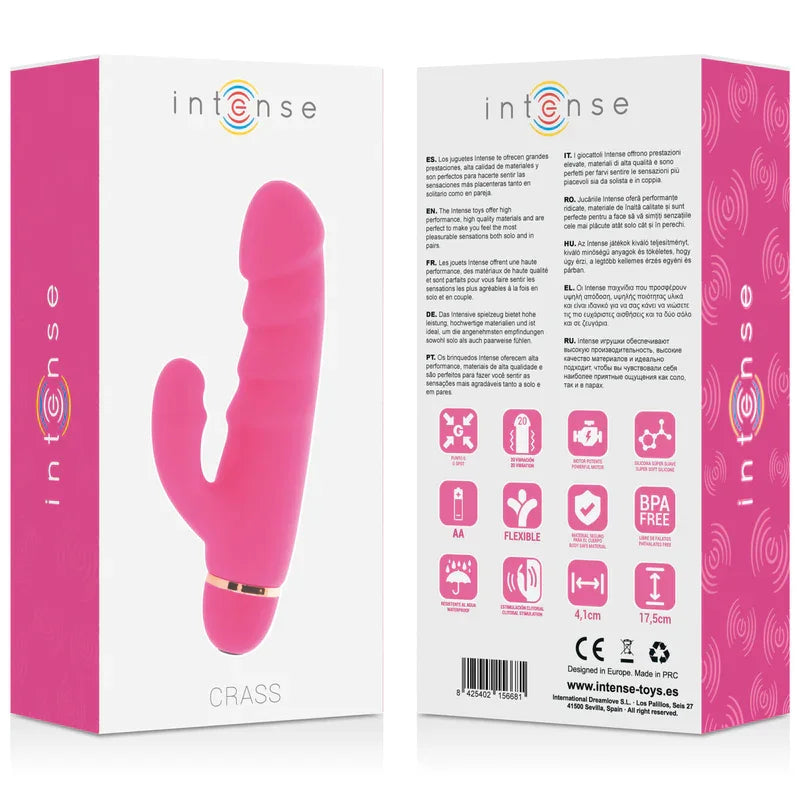 INTENSE - CRASS 20 SPEEDS SILICONE ROSA - Nuvica