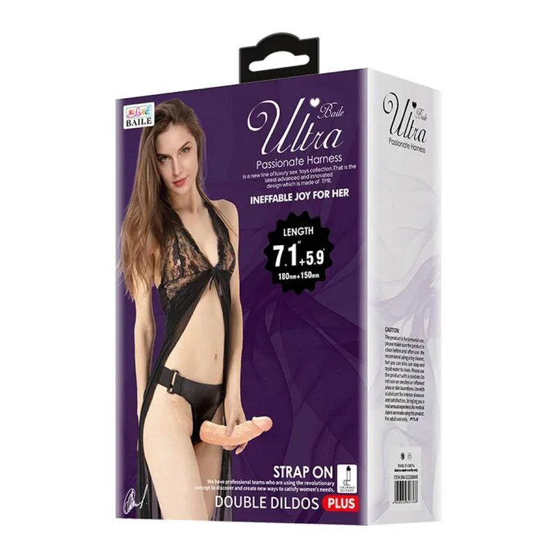 BAILE - ULTRA PASSIONATE HARNESS DOBLES DILDOS CON ARNÉS - Nuvica