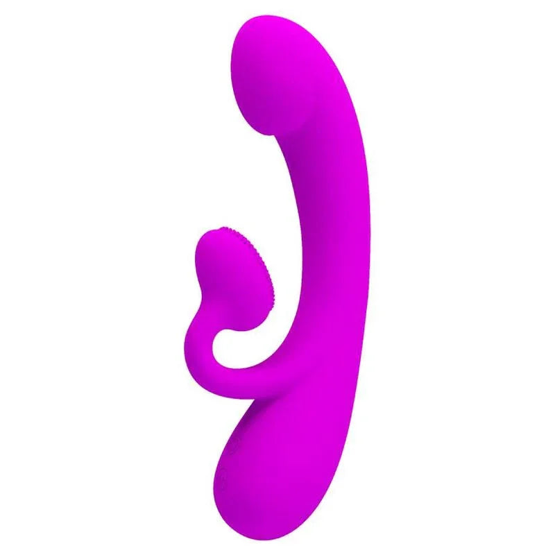 PRETTY LOVE - SINCERE VIBRADOR Y ONDAS ESTIMULADORAS DE CLÍTORIS SILICONA MORADO - Nuvica
