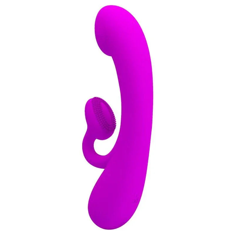 PRETTY LOVE - SINCERE VIBRADOR Y ONDAS ESTIMULADORAS DE CLÍTORIS SILICONA MORADO - Nuvica
