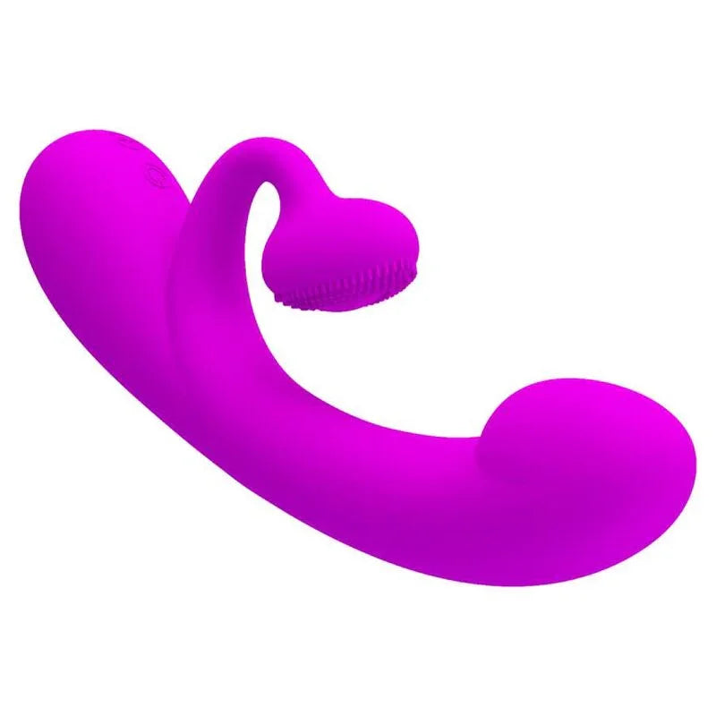 PRETTY LOVE - SINCERE VIBRADOR Y ONDAS ESTIMULADORAS DE CLÍTORIS SILICONA MORADO - Nuvica