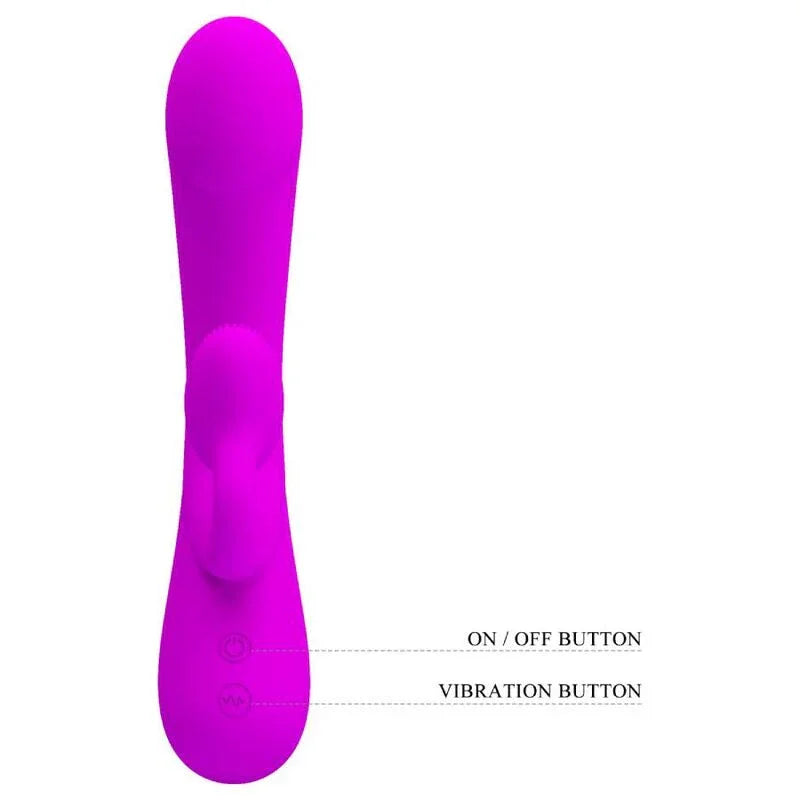 PRETTY LOVE - SINCERE VIBRADOR Y ONDAS ESTIMULADORAS DE CLÍTORIS SILICONA MORADO - Nuvica