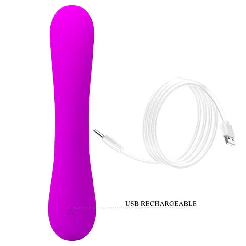 PRETTY LOVE - SINCERE VIBRADOR Y ONDAS ESTIMULADORAS DE CLÍTORIS SILICONA MORADO - Nuvica