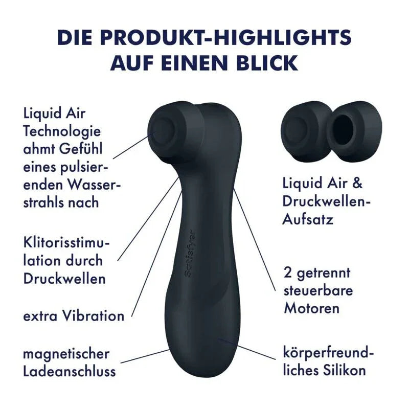 SATISFYER - PRO 2 GENERACIÓN 3 LIQUID AIR TECHNOLOGY GRANATE - Nuvica