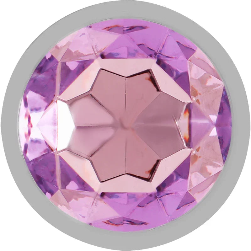 INTENSE - PLUG ANAL METAL ALUMINIO CON CRISTAL VIOLETA TALLA M - Nuvica