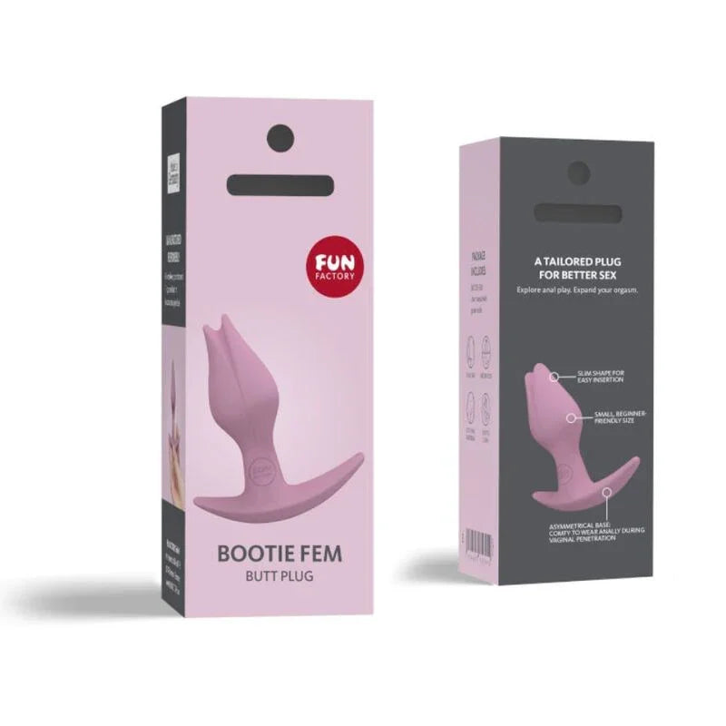 FUN FACTORY - BOOTIE FEM FEMALE ANAL BUTT PLUG ROSE - Nuvica