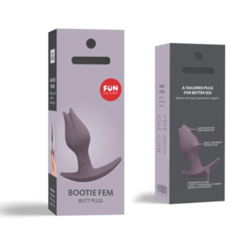 FUN FACTORY - BOOTIE FEM FEMALE BUTT ANAL PLUG DARK TAUP - Nuvica