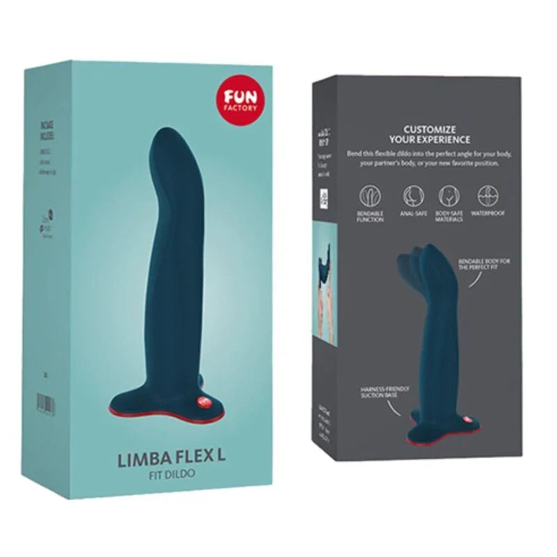 FUN FACTORY - LIMBA DILDO FLEX L VELVET BLUE - Nuvica