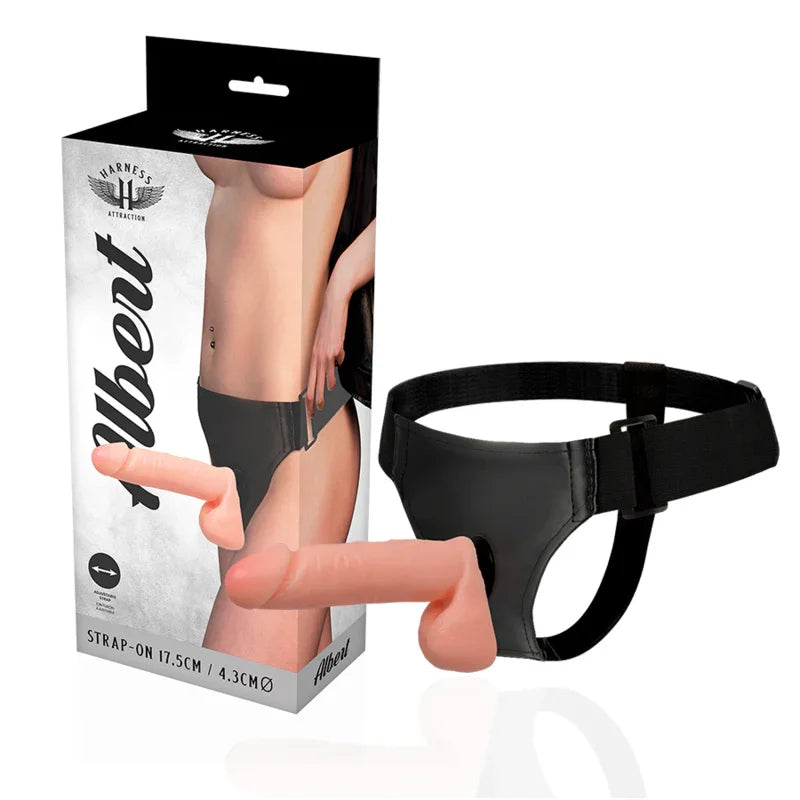 HARNESS ATTRACTION - ARNÉS ALBERT REALISTIC 17.5 CM -O- 4.3 CM - Nuvica
