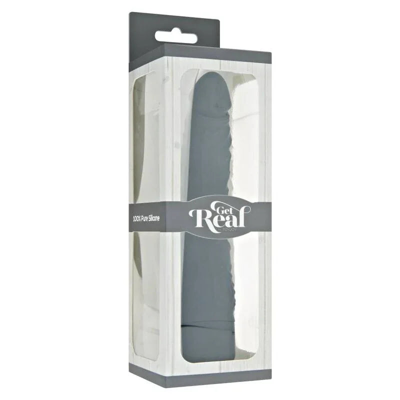 GET REAL - CLASSIC SLIM VIBRADOR NEGRO - Nuvica