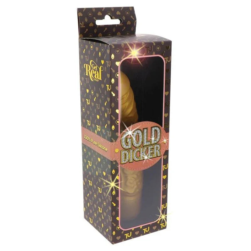 GET REAL - GOLD DICKER STIM VIBRADOR DORADO - Nuvica