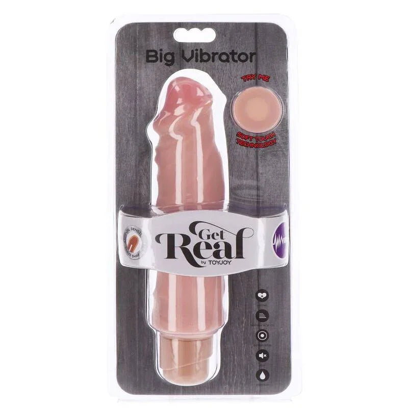 GET REAL - DUAL DENSITY BIG VIBRADOR 20,5 CM NATURAL - Nuvica