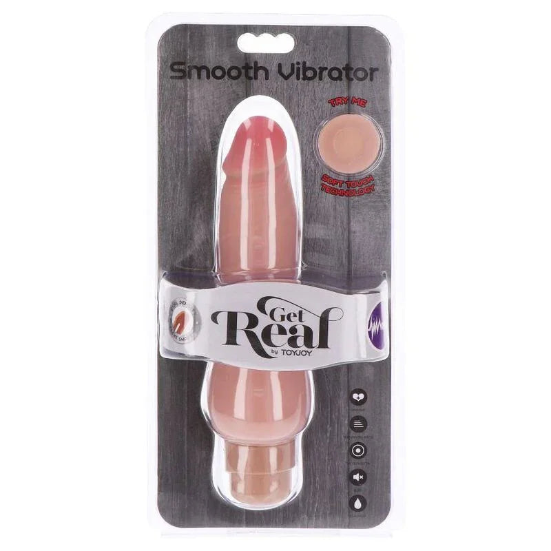 GET REAL - DUAL DENSITY SMOOTH VIBRADOR NATURAL - Nuvica