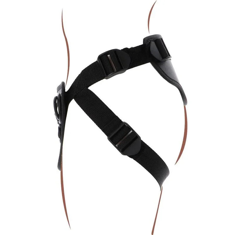 GET REAL - STRAP-ON DELUXE HARNÉS NEGRO - Nuvica