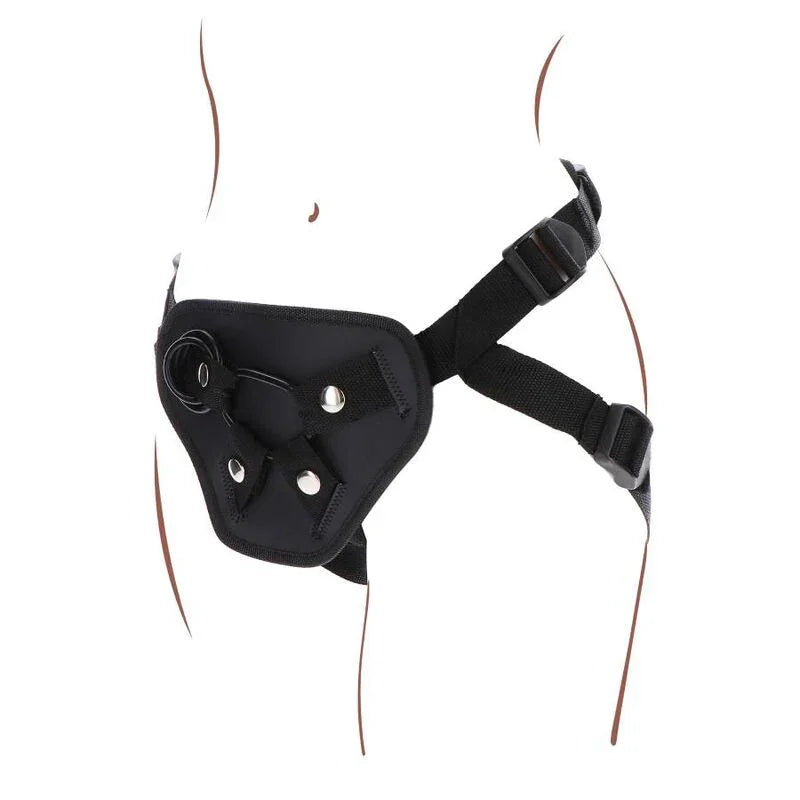 GET REAL - STRAP-ON DELUXE HARNÉS NEGRO - Nuvica