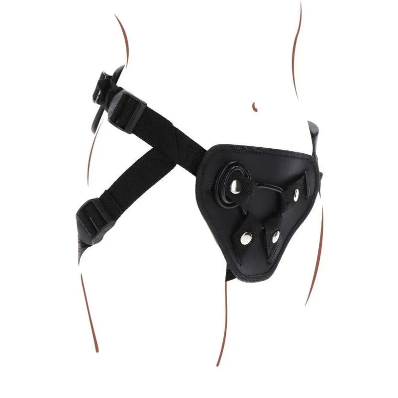 GET REAL - STRAP-ON DELUXE HARNÉS NEGRO - Nuvica