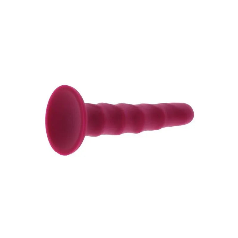 GET REAL - RIBBED DONG 12 CM ROJO - Nuvica