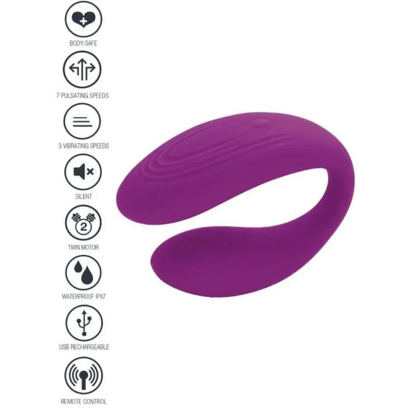 XOCOON - BOUND LOVE VIBRADOR PARA PAREJAS MORADO - Nuvica