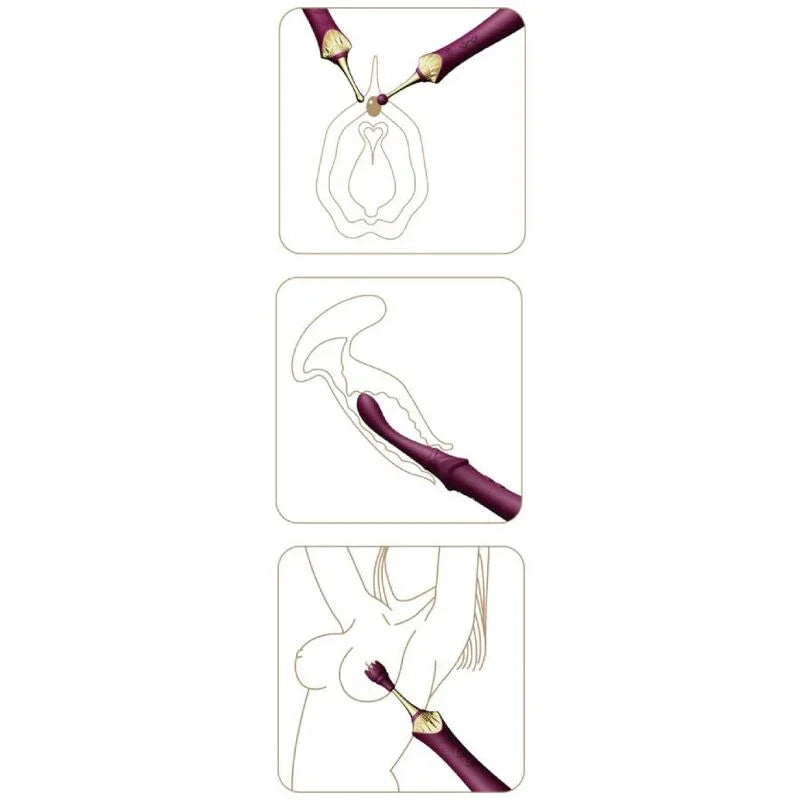 ZALO - BESS 2 MASAJEADOR PERSONAL MORADO - Nuvica