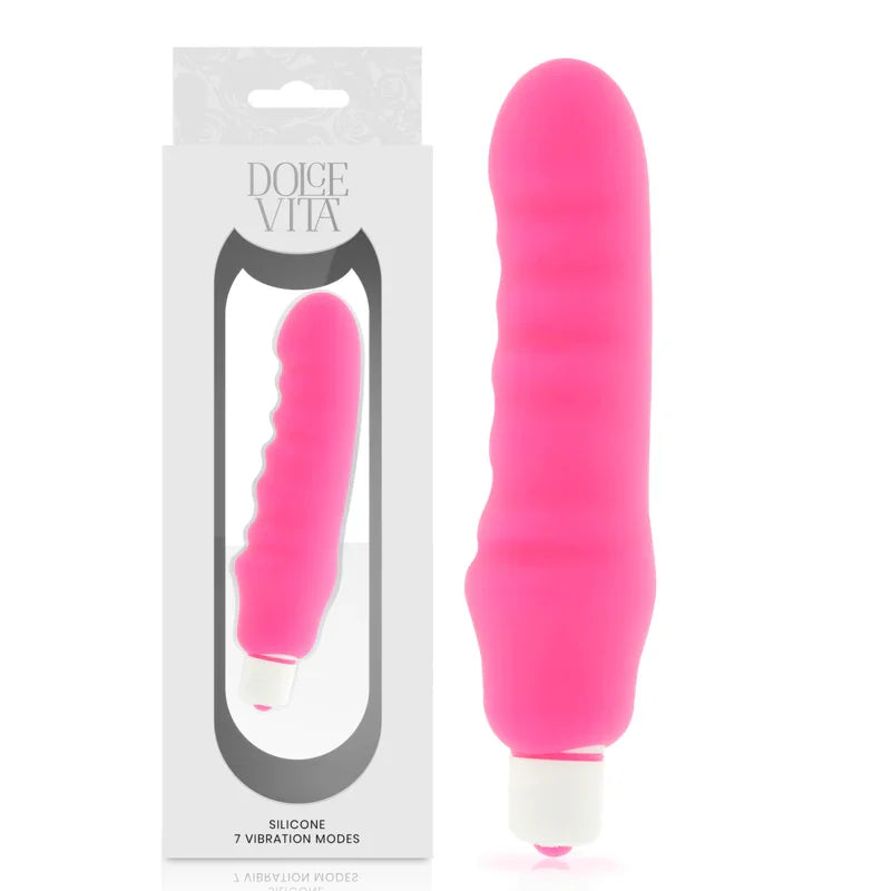 DOLCE VITA - GENIUS VIBRADOR SILICONA ROSA - Nuvica