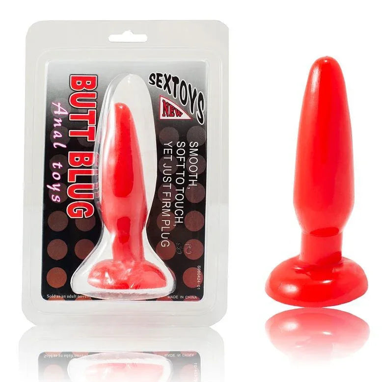 BAILE - PLUG ANAL PEQUEÑO ROJO 15 CM - Nuvica