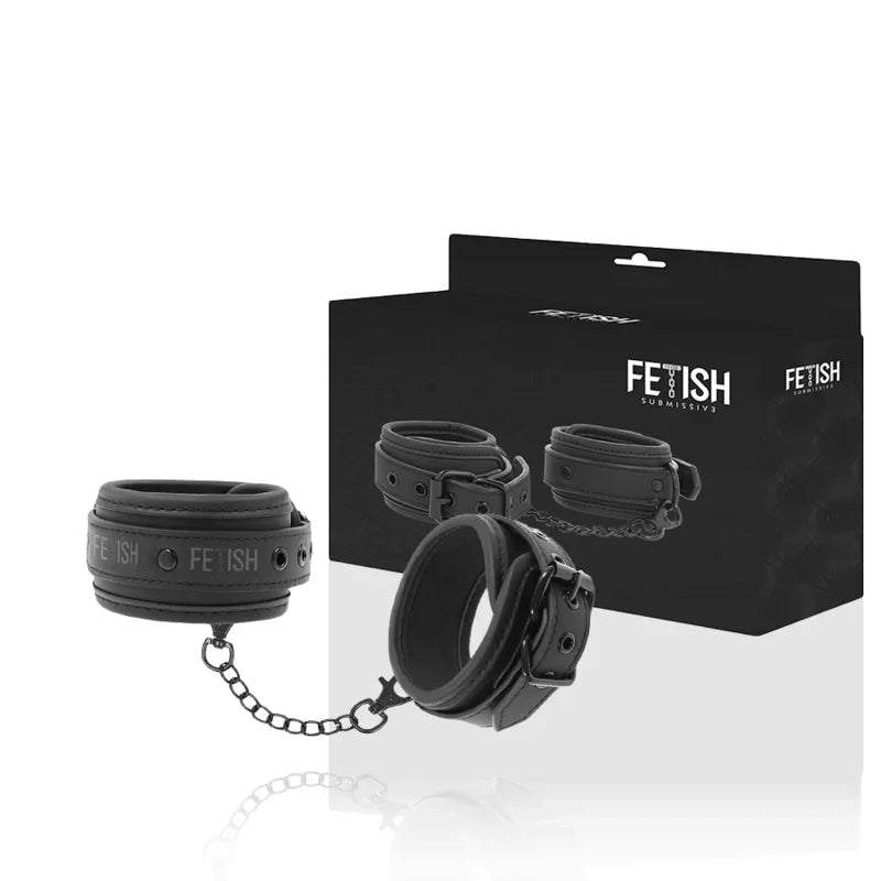 FETISH SUBMISSIVE - ESPOSAS TOBILLOS CUERO VEGANO CON FORRO DE NEOPRENO - Nuvica