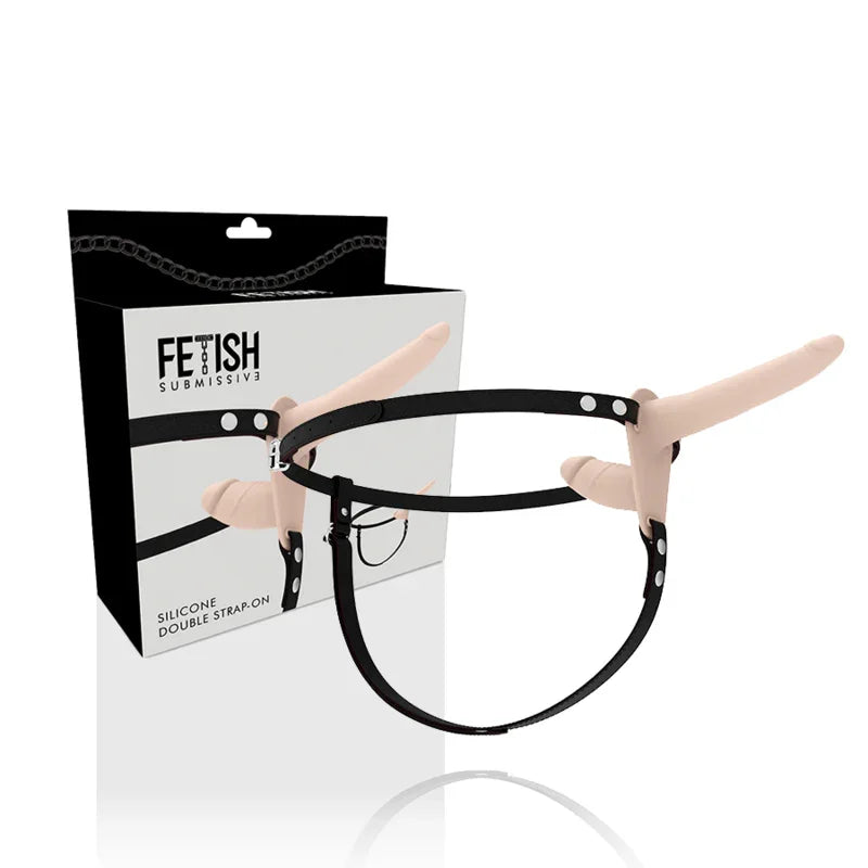 FETISH SUBMISSIVE HARNESS - DOBLE PENETRACIÓN FLESH - Nuvica