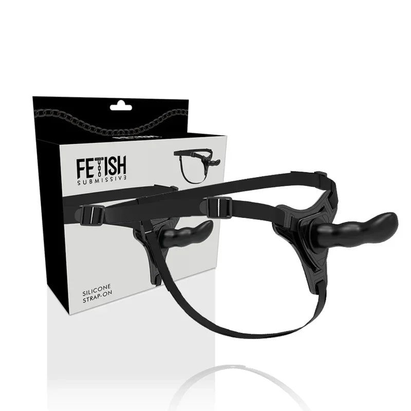 FETISH SUBMISSIVE HARNESS - SILICONA NEGRO G-SPOT 16 CM - Nuvica
