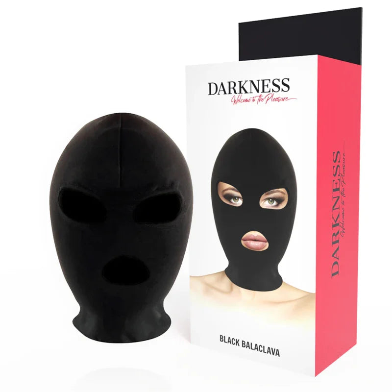 DARKNESS - BDSM MÁSCARA SUMISIÓN BOCA Y OJOS NEGRO - Nuvica