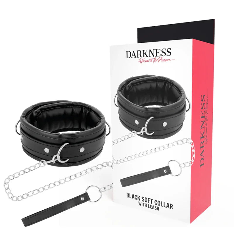 DARKNESS - COLLAR CON CADENA SOFT LEATHER - Nuvica