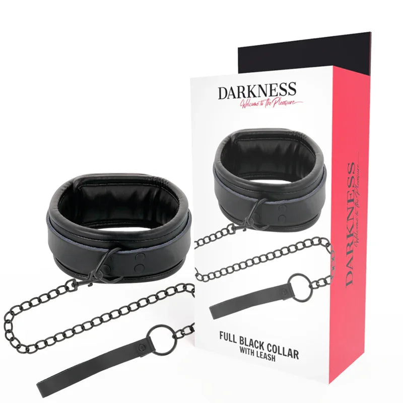 DARKNESS - COLLAR CON CADENA NEGRO - Nuvica