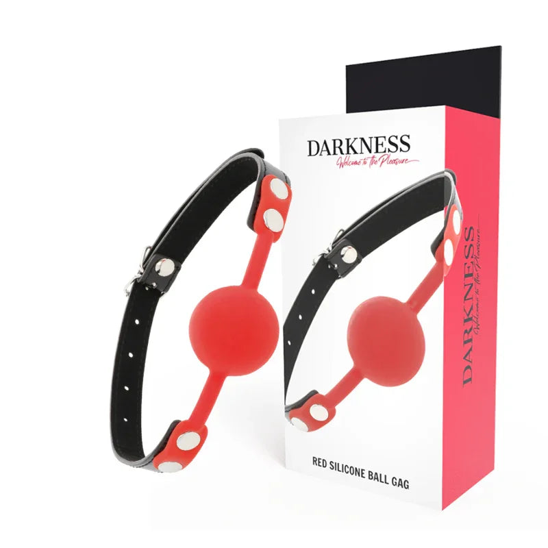 DARKNESS - MORDAZA SILICONA ROJO - Nuvica