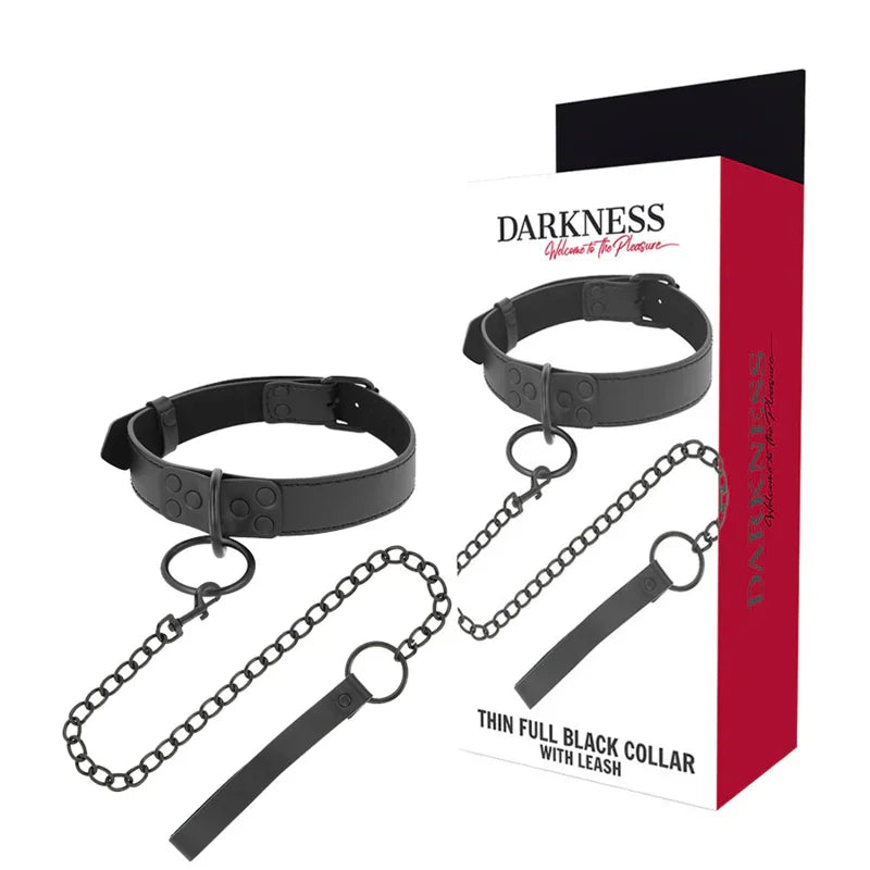DARKNESS - COLLAR CON CADENA NEGRO - Nuvica