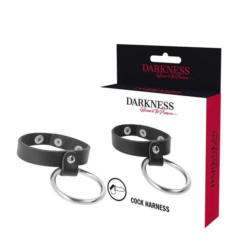 DARKNESS - ANILLO DE METAL PARA EL PENE Y TESTÍCULOS - Nuvica